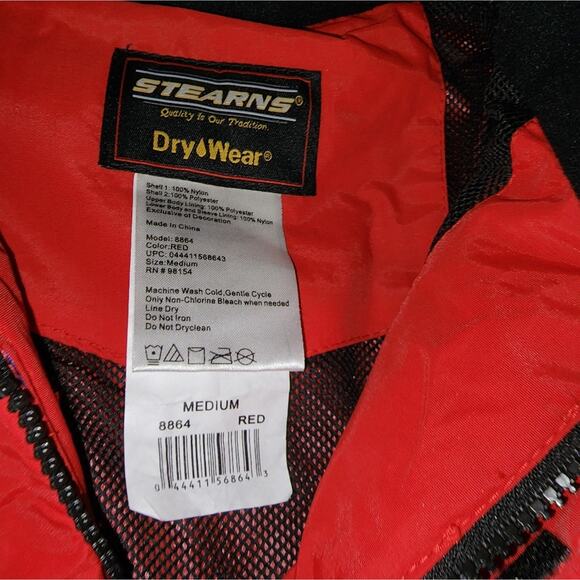 STEARNS ELITE MENS  WATERPROOF RAIN JACKET. size medium - Picture 8 of 8